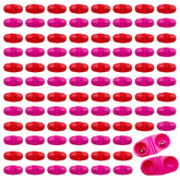 FCKLVMC 90-piece catfish rattles in reddish purple and red colors