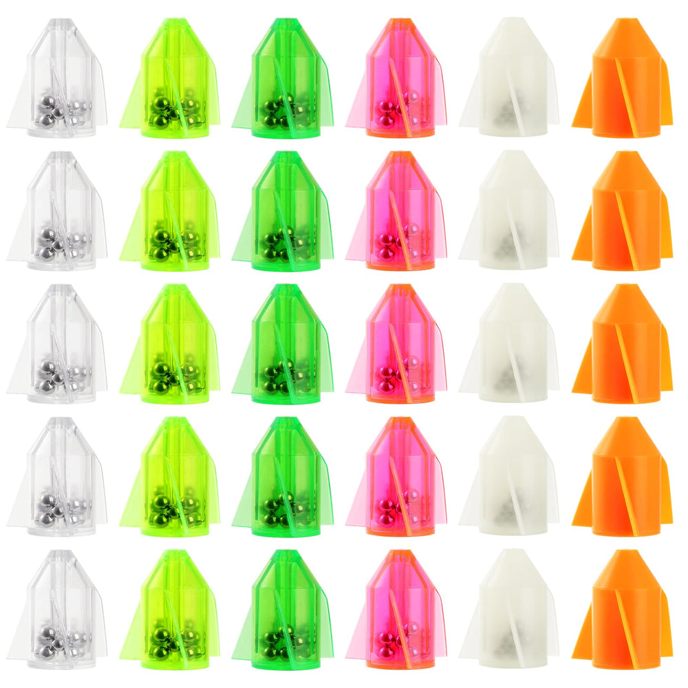 Six-color FCKLVMC catfish rattles display