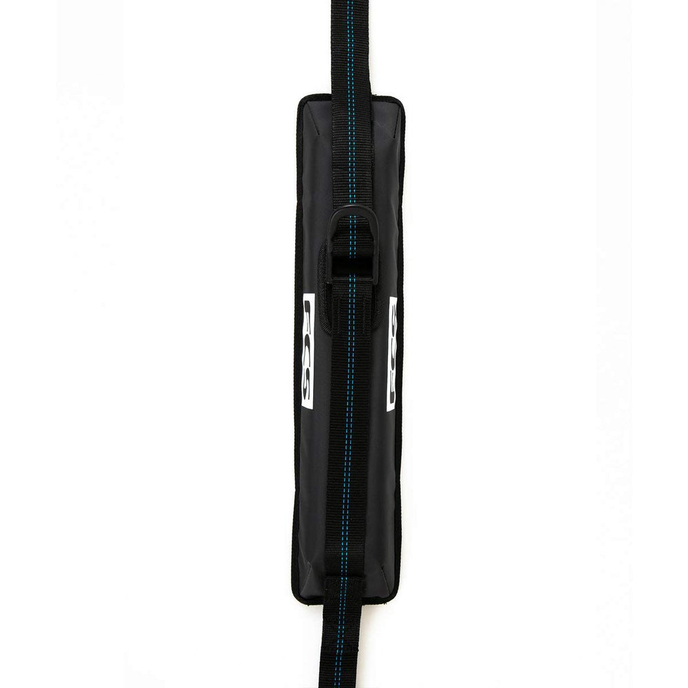 FCS Single Soft Rack D Ring front view showing secure board mounting for reliable transport.