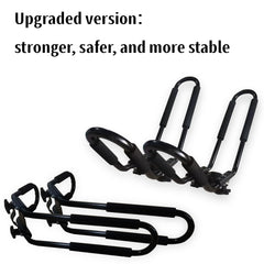 Wide-mouth J-Bar loading feature on the FDB roof rack aids kayak loading