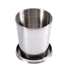 Fdit travel folding cup with collapsible design for compact packing