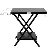 Feasto folding grill table setup for quick outdoor prep and cooking.