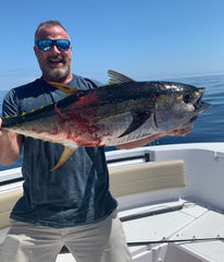 Stainless 6/0 hook and 150lb mono leader on offshore trolling lure