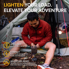 Featherstone Backbone seam-taped waterproofing keeps you dry in rain or misty camps.