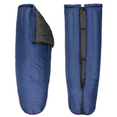 Featherstone Moondance 25 top quilt navy for versatile ultralight warmth