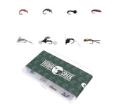 Feeder Creek 24-piece midge fly assortment displaying eight patterns