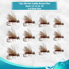 Brown Elk Hair Caddis fly close-up showing elk hair body