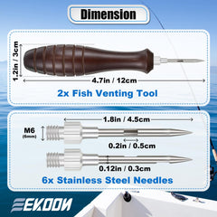 Venting tool components for the two-pack kit laid out