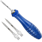 Feekoon fish venting tool with blue handle and protective cover