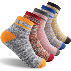 FEIDEER women's hiking crew socks pack with breathable fabric for dry feet.