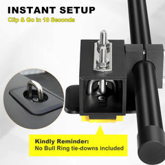 FEIMIRE Inshore Rod Holder shows tool-free setup for fast installation.