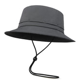 FEINION dark grey bucket hat - front view