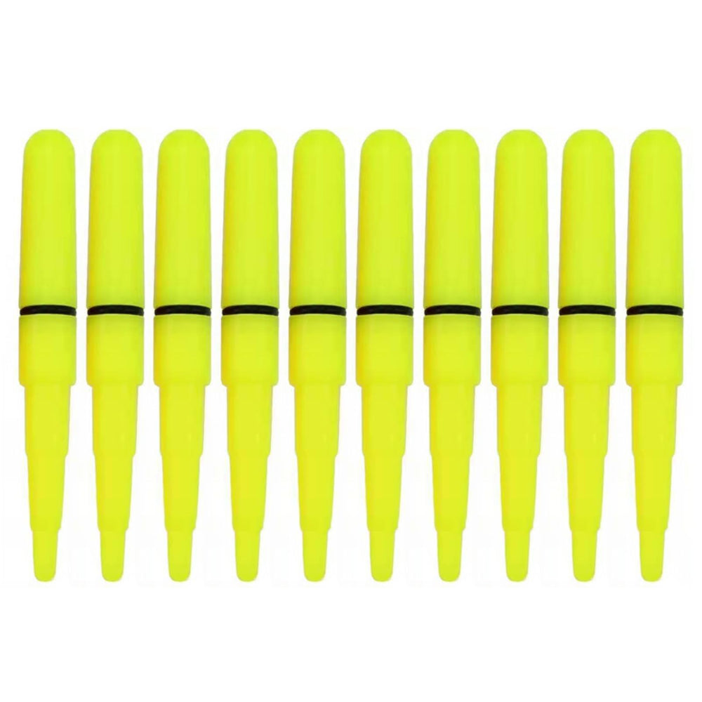 FeiYeup fishing rod tip glow stick in sharp yellow for high visibility at night.