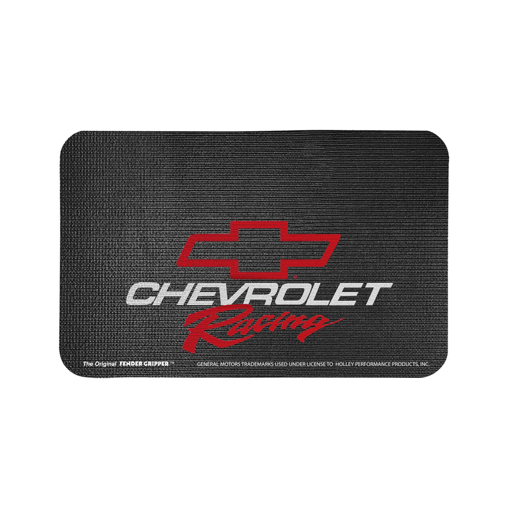 Fender Gripper cover with Chevrolet logo, protects vehicle exterior from scratches.