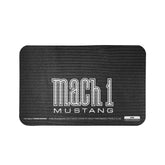 Fender Gripper Ford Mach 1 logo cover demonstrating universal fit and vehicle protection.