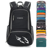 FENGDONG 35L backpack folded for compact travel storage