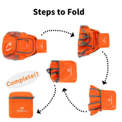 FENGDONG 35L backpack front-wet-pocket keeps damp items separate