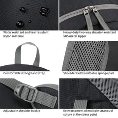 FENGDONG 35L backpack with multiple compartments for organized essentials