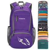 FENGDONG 35L foldable backpack folded compactly for easy packing and carry