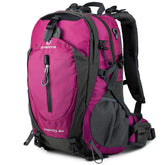 FENGDONG 40L waterproof pink daypack front view for hiking and travel