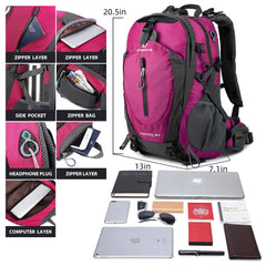 FENGDONG breathable mesh shoulder straps pink daypack for comfortable hikes
