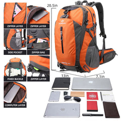 FENGDONG daypack side pocket displays accessible storage during hikes