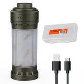 Fenix CL22R front-lit 500-lumen output for bright campsite lighting.