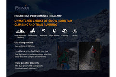 Fenix HM65R dual spotlight and floodlight for versatile outdoor lighting