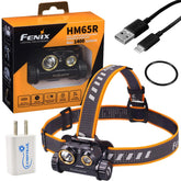 Fenix HM65R headlamp front view for hands-free illumination during night activities