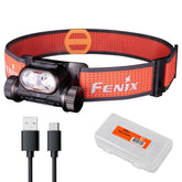 Fenix HM65R-T V2.0 front-angled headlamp for reliable night trail visibility