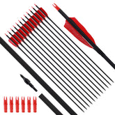 FENJANER archery arrows 31-inch with turkey feather fletching for stable flight