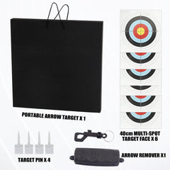 FENJANER Archery Target with carrying rope for convenient yard movement.