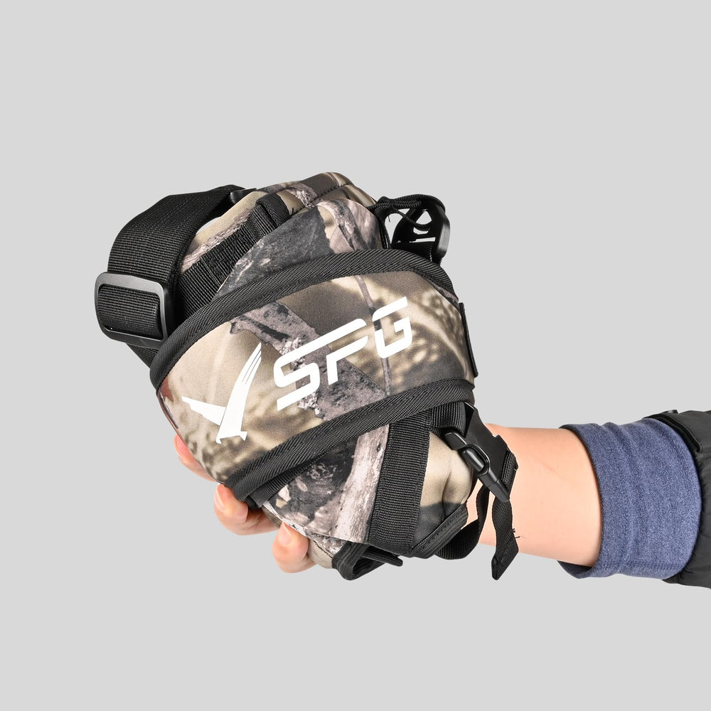 Fenjaner sling with hook connectors enables quick attachment to gear.