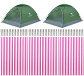 Fercery tent pole assembly demonstrates quick setup and space-saving design for outdoor tents.