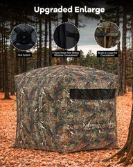 Festisoul 58x58x66 blind offers roomy interior for companions