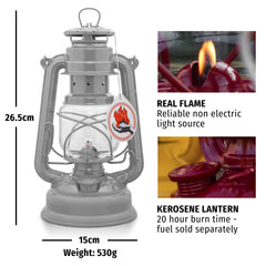 Feuerhand lantern weather-resistant exterior closeup suitable for patio lighting