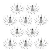 FGDTREE squid hook barbed 10-pack for saltwater fishing, designed to boost catching efficiency.