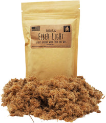 Fiber Light natural wood tinder refill pouch for reliable campfires.