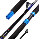 Fiblink 1-piece saltwater offshore trolling rod (6ft) delivers responsive sensitivity for big-game fishing.