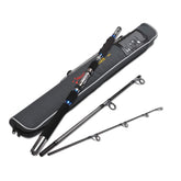 Fiblink 3-piece spinning rod in a sturdy travel case