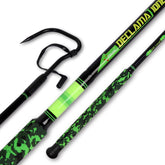 Fiblink 4ft fishing gaff with green camouflage non-slip EVA handle