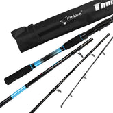 Fiblink 7ft 4-piece carbon fiber boat fishing rod in blue