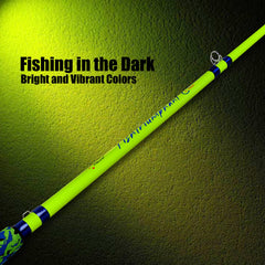 Fiblink catfish rod aluminum alloy guides ensure smooth casting and durability.