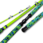 Fiblink catfish rod with camouflage EVA handle for a secure, comfortable grip.