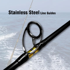 Fiblink saltwater jigging rod EVA handles offer a comfortable grip in wet conditions