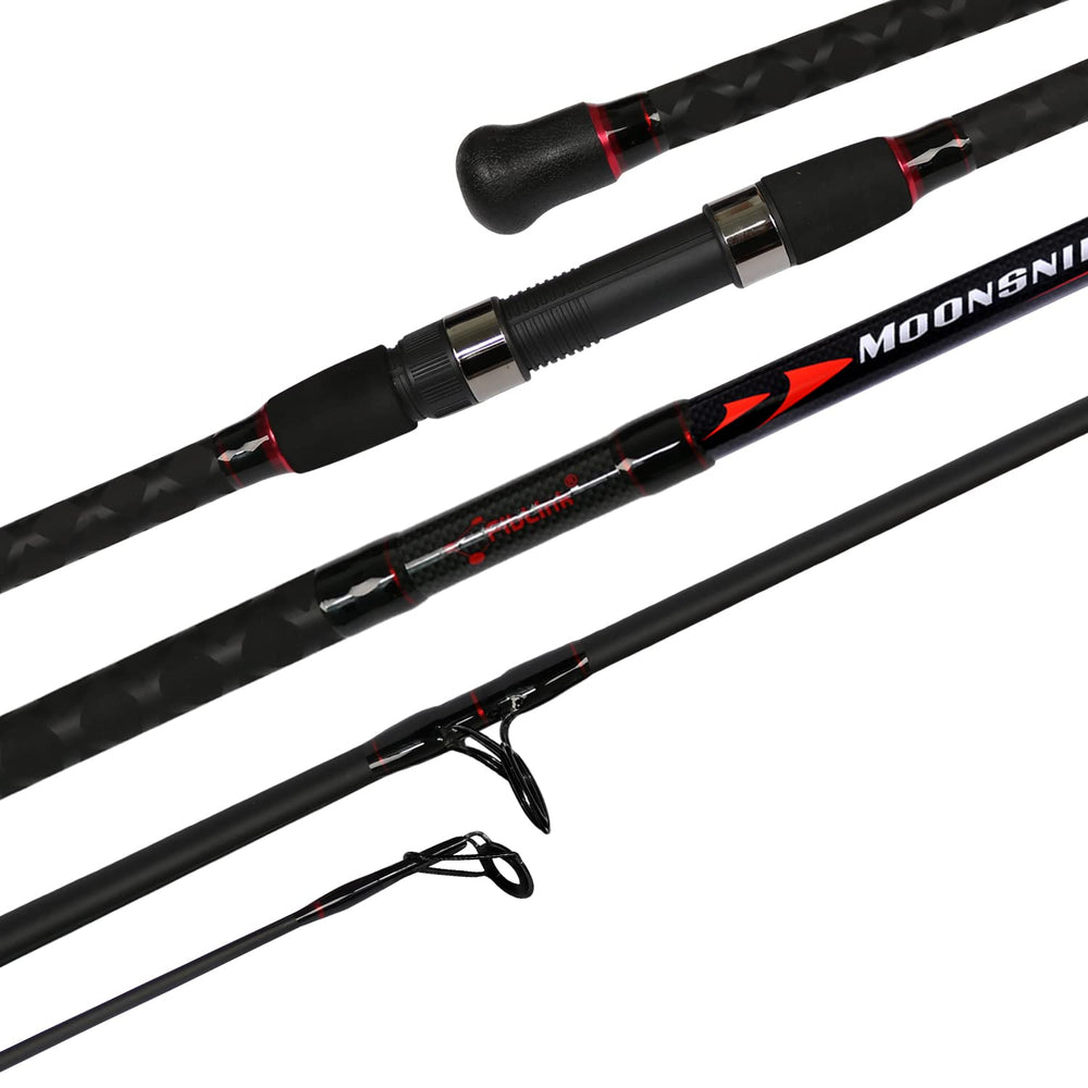 Fiblink surf rod 15ft assembled for travel-ready setup offering extended reach and control.