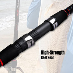 Fiblink rod featuring ceramic guides for smoother, long casts