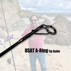 Fiblink rod with non-slip handle for wet conditions