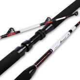 Fiblink trolling rod saltwater deep dropper, two-piece, 5 ft 6 in length