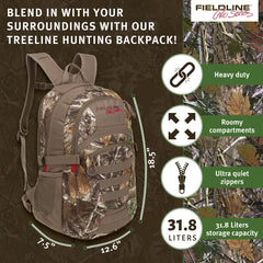 Fieldline Treeline organizer pocket for quick access to essentials.